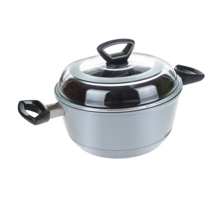 Indukční titanový hrnec iPIN241 ø 24 cm x 11 cm / 3.8 l stříbrný