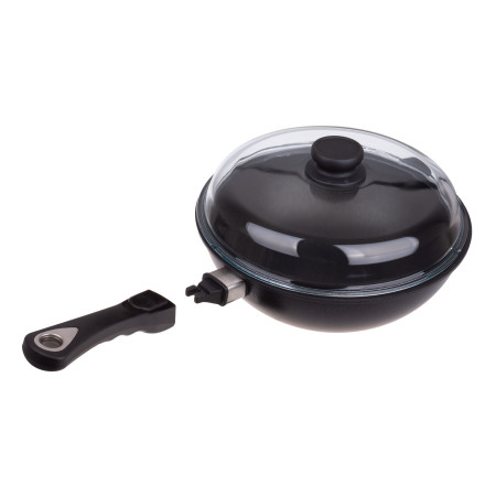 Wok titanový ø 28cm x 9cm / 3.0 l s odnímatelnou rukojetí