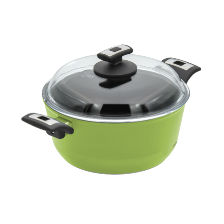 Titanový hrnec TIT241 ø 24 cm x 11 cm / 3.8 l světle zelený