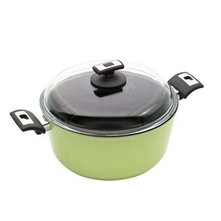 Titanový hrnec TIT241 ø 24 cm x 11 cm / 3.8 l světle zelený