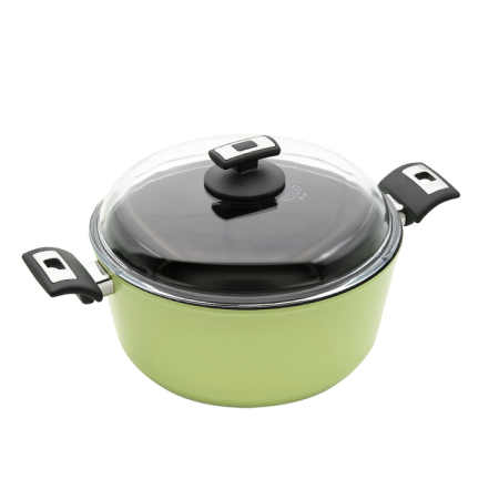 Titanový hrnec TIT281 ø 28 cm x 13 cm / 6.3 l světle zelený